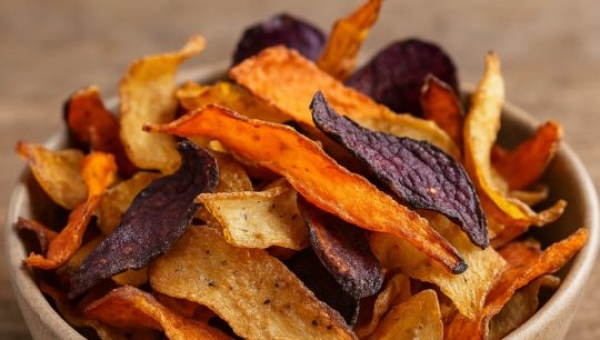Recette de chips d'épluchures de légumes